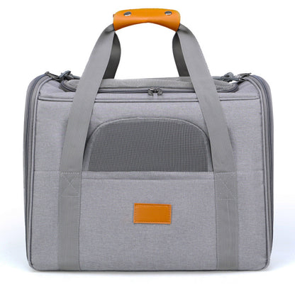 Foldable Soft-Sided Pet Carrier for Travel - Fits Cats & Small Dogs Under 6kg, with Removable Plush Bed & V888-ELOSUNG35854