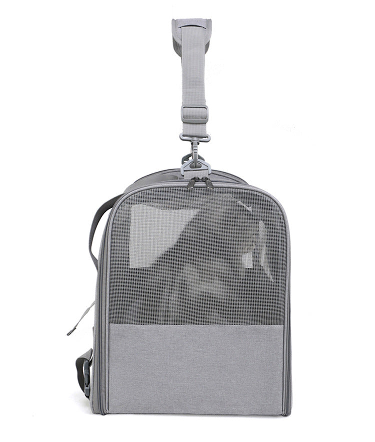 Foldable Soft-Sided Pet Carrier for Travel - Fits Cats & Small Dogs Under 6kg, with Removable Plush Bed & V888-ELOSUNG35854
