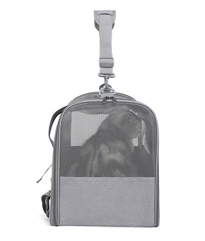Foldable Soft-Sided Pet Carrier for Travel - Fits Cats & Small Dogs Under 6kg, with Removable Plush Bed & V888-ELOSUNG35854