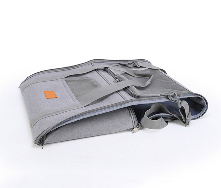 Foldable Soft-Sided Pet Carrier for Travel - Fits Cats & Small Dogs Under 6kg, with Removable Plush Bed & V888-ELOSUNG35855