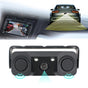 3-in-1 Car Reversing Camera & Parking Sensor System with Monitor - License Plate Frame Mount, Waterproof & V888-ELOSUNG35856