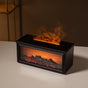 Fireplace Flame Effect Aroma Diffuser & Humidifier with 7-Colour Light, Timer & Remote Control(black) V888-ELOSUNG35858