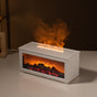 Fireplace Flame Effect Aroma Diffuser & Humidifier with 7-Colour Light, Timer & Remote Control(White) V888-ELOSUNG35859