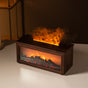 Fireplace Flame Effect Aroma Diffuser & Humidifier with 7-Colour Light, Timer & Remote Control(Dark Wood V888-ELOSUNG35860