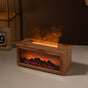 Fireplace Flame Effect Aroma Diffuser & Humidifier with 7-Colour Light, Timer & Remote Control(Light Wood V888-ELOSUNG35861