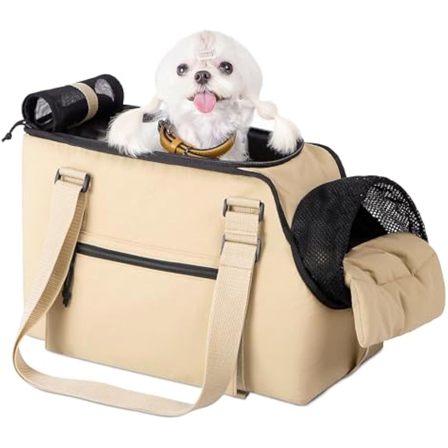 Versatile Pet Carrier Tote Bag for Small Dogs & Cats - Waterproof, Car Seat Function & Adjustable Safety V888-ELOSUNG35880