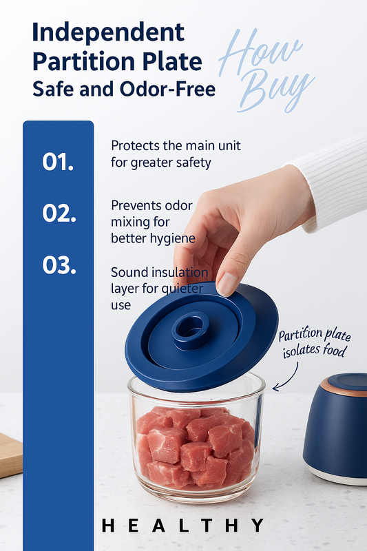 Electric Mini Garlic Chopper with Glass Bowl - USB Rechargeable, 6 Blades, Large Capacity(blue) V888-ELOSUNG35895