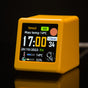 2pc Mini Smart Wi-Fi Weather Station Clock - Desktop Digital Clock with HD IPS Screen, Customizable GIF V888-ELOSUNG35900