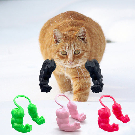 2pc Hilarious Muscle Arm Pet Costume Prop - Funny Novelty Arms for Cats & Small Dogs(blue) V888-ELOSUNG35918