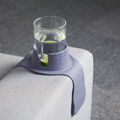 Flexible Anti-Spill Silicone Couch Arm Cup Holder - Sofa Armrest Drink Tray(coffee) V888-ELOSUNG35926