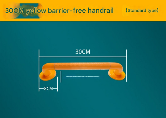 2pc Heavy-Duty Anti-Slip Safety Grab Bar with Luminous Rings - Stainless Steel Core Bathroom Handrail(yellow V888-ELOSUNG35927
