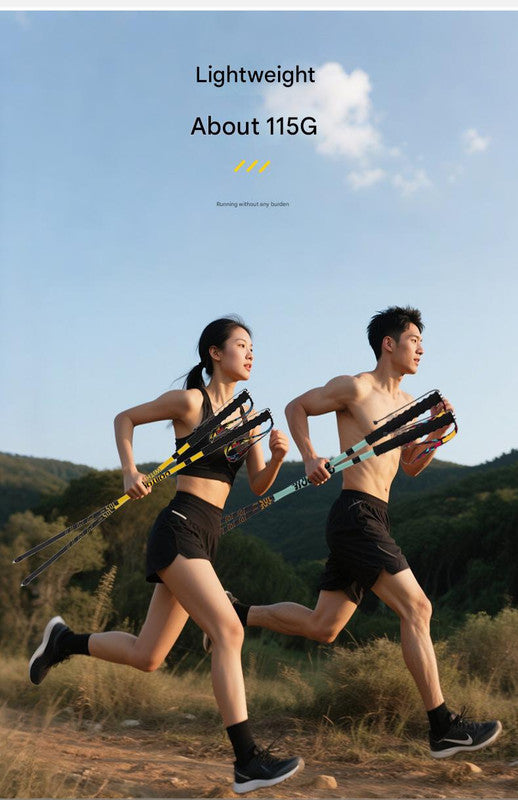 Ultralight Carbon Fiber Foldable Trail Running & Hiking Pole(yellow Recommended height range 165-175cm) V888-ELOSUNG35932