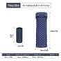 2pc Ultralight Inflatable Camping Sleeping Mat with Integrated Pillow - Waterproof 40D Nylon TPU(Navy Blue) V888-ELOSUNG35942