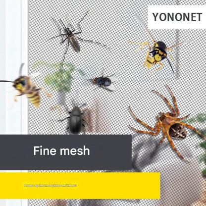 3pc DIY Magnetic Window Screen Kit - Fine Mesh Insect Net, No Drilling Required, Cut to Size(black 150cm x V888-ELOSUNG35945