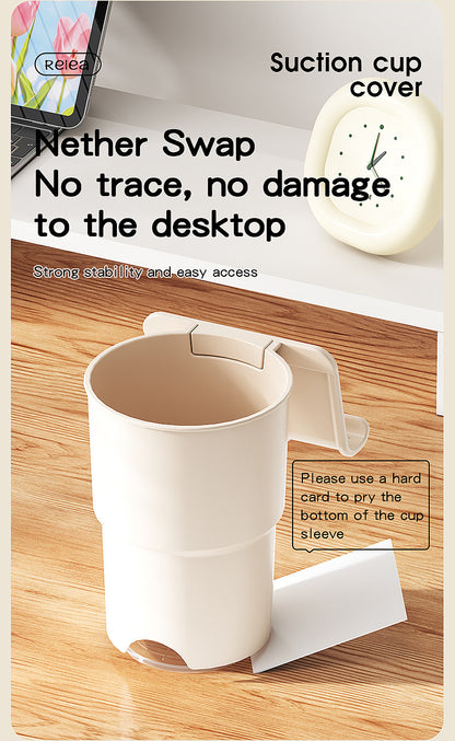 Multi-Purpose Anti-Spill Cup Holder with Suction Base & Detachable Phone Stand(orange) V888-ELOSUNG35958