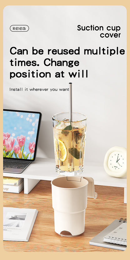 Multi-Purpose Anti-Spill Cup Holder with Suction Base & Detachable Phone Stand(green) V888-ELOSUNG35961