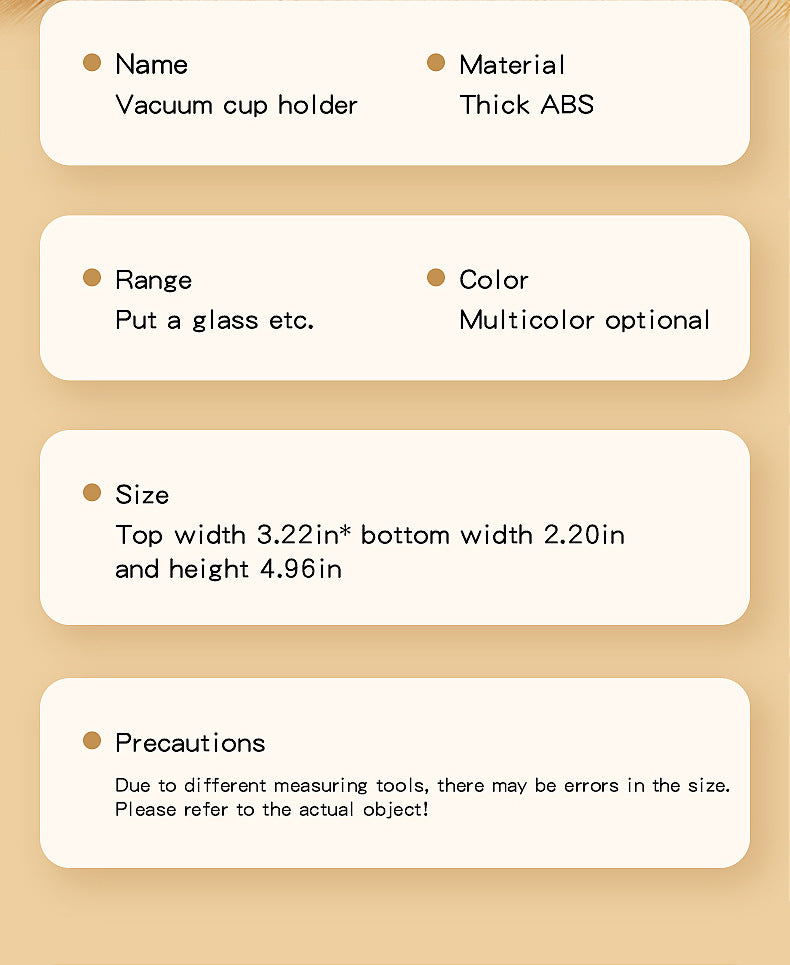 Multi-Purpose Anti-Spill Cup Holder with Suction Base & Detachable Phone Stand(pink) V888-ELOSUNG35963