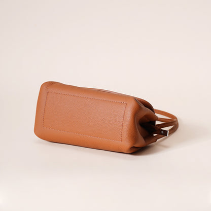 Genuine Leather Flap Crossbody Bag with Elephant Charm - Compact & Stylish Shoulder Purse(Dark gray) V888-ELOSUNG35966