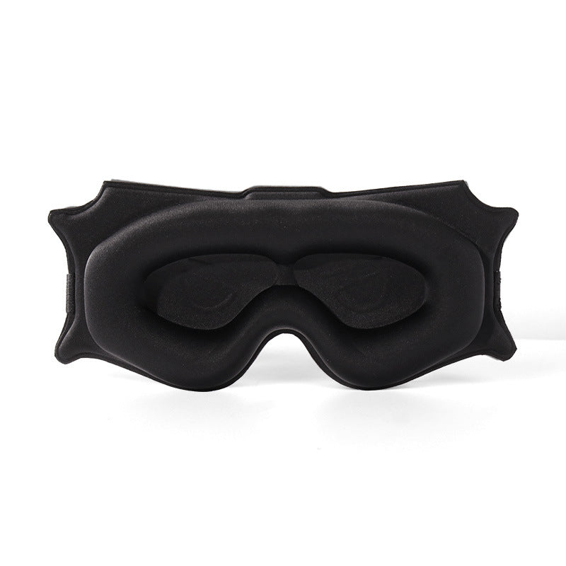 3pc 6D Contoured Zero-Pressure Sleep Mask - 360 Light Blocking Eye Mask with Adjustable Strap(black) V888-ELOSUNG35977