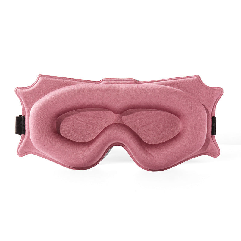 3pc 6D Contoured Zero-Pressure Sleep Mask - 360 Light Blocking Eye Mask with Adjustable Strap(Pink) V888-ELOSUNG35978