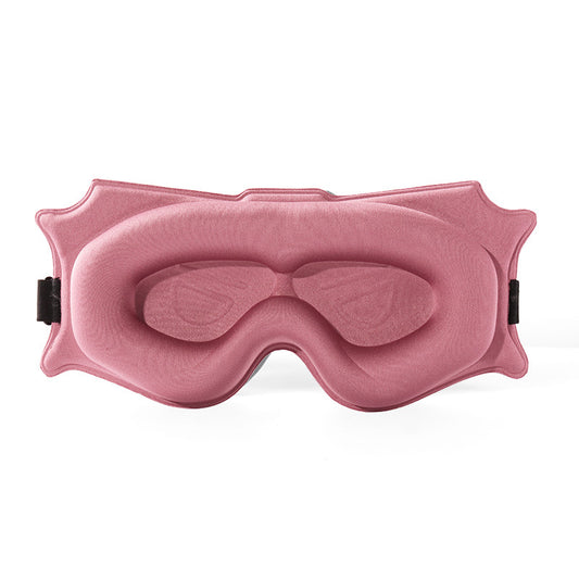 3pc 6D Contoured Zero-Pressure Sleep Mask - 360 Light Blocking Eye Mask with Adjustable Strap(Pink) V888-ELOSUNG35978