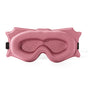 3pc 6D Contoured Zero-Pressure Sleep Mask - 360 Light Blocking Eye Mask with Adjustable Strap(Pink) V888-ELOSUNG35978
