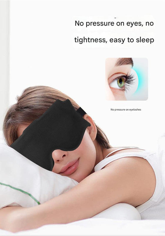 3pc 6D Contoured Zero-Pressure Sleep Mask - 360 Light Blocking Eye Mask with Adjustable Strap(Pink) V888-ELOSUNG35978