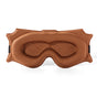 3pc 6D Contoured Zero-Pressure Sleep Mask - 360 Light Blocking Eye Mask with Adjustable Strap(Camel) V888-ELOSUNG35980