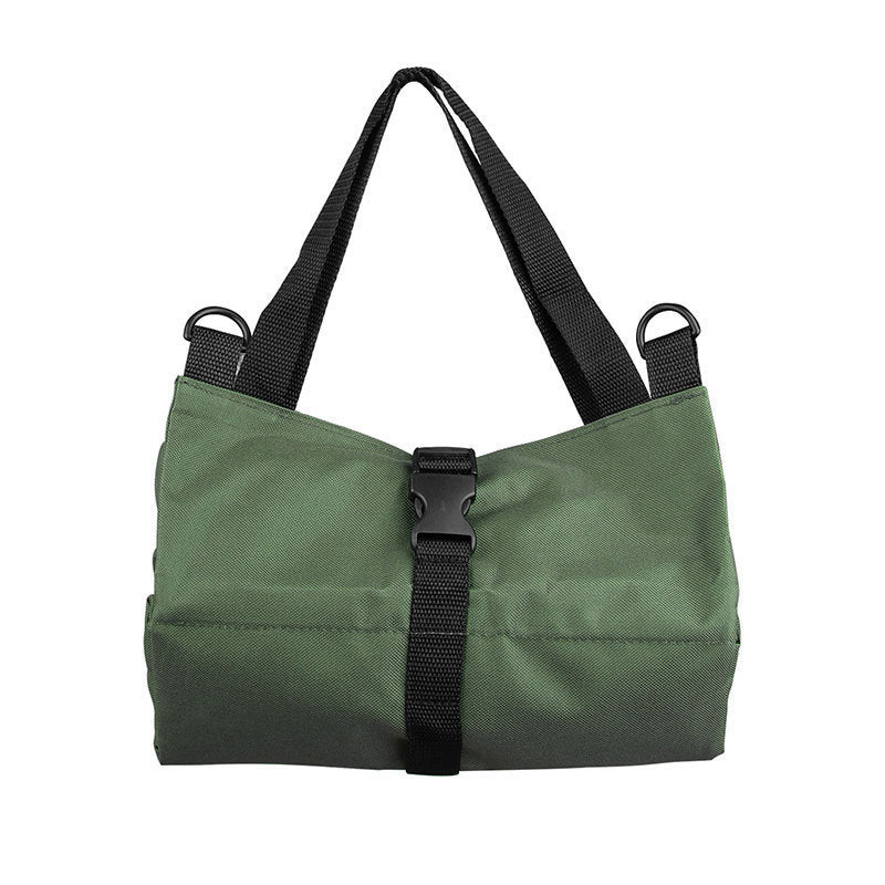 Heavy-Duty Canvas Tool Roll Up Bag & Organizer Tote - Multi-Pocket Wrench & Tool Pouch(Khaki) V888-ELOSUNG35994