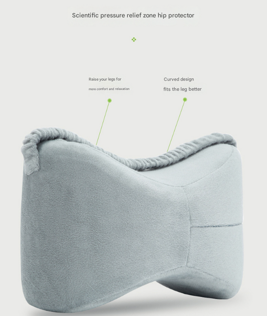 Blue Ergonomic Memory Foam Knee Pillow for Side Sleepers - Leg Positioner for Sciatica, Back, Hip & Joint V888-ELOSUNG36013