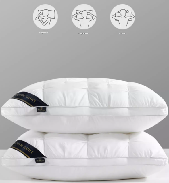 Pink Luxury Adjustable Bed Pillow Set (2-Pack) - Hotel Quality Down Alternative for Ultimate Neck Support & V888-ELOSUNG36031