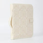 Beige Elegant Quilted Bible Cover - Protective Book Case with Carry Handle V888-ELOSUNG36035
