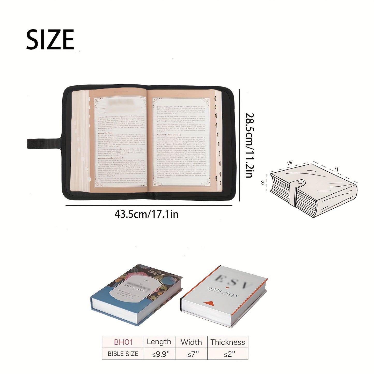 Beige Elegant Quilted Bible Cover - Protective Book Case with Carry Handle V888-ELOSUNG36035