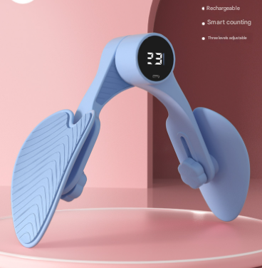 Blue Smart Kegel & Thigh Master with Counter - Adjustable Pelvic Floor Strengthening Device for Women, Inner V888-ELOSUNG36040