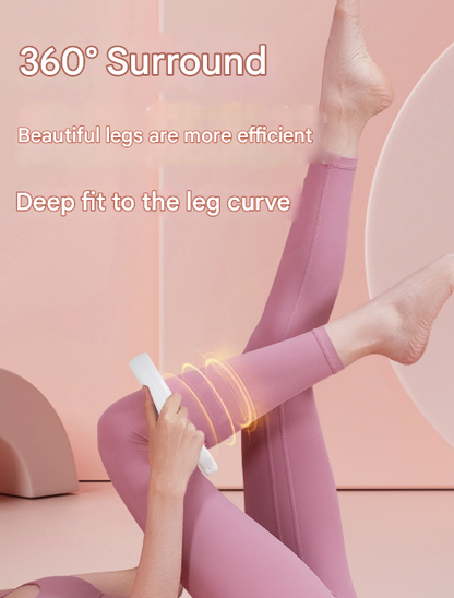 Pink U-Shape 360 Degree Massage Roller - Multi-Functional Leg, Arm & Neck Massager for Muscle Relief & V888-ELOSUNG36045