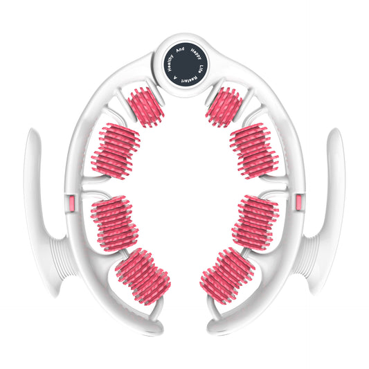 Pink U-Shape 360 Degree Massage Roller - Multi-Functional Leg, Arm & Neck Massager for Muscle Relief & V888-ELOSUNG36045
