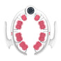 Pink U-Shape 360 Degree Massage Roller - Multi-Functional Leg, Arm & Neck Massager for Muscle Relief & V888-ELOSUNG36045