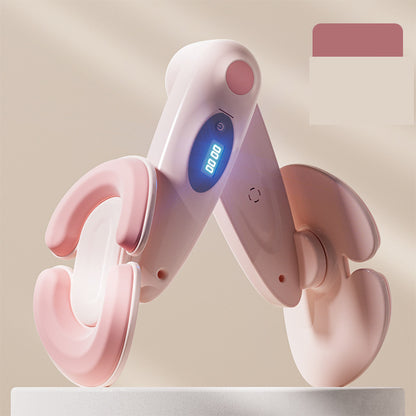 Pink Smart Kegel & Thigh Master with Digital Counter - Adjustable Pelvic Floor Trainer for Women's Home V888-ELOSUNG36049