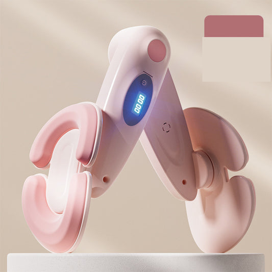 Pink Smart Kegel & Thigh Master with Digital Counter - Adjustable Pelvic Floor Trainer for Women's Home V888-ELOSUNG36049