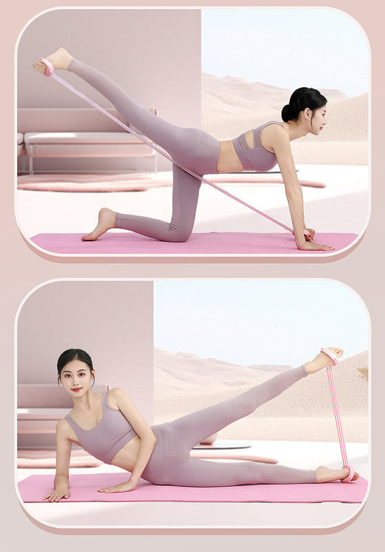 Pink Adjustable Resistance Chest Expander with 6 Levels - Cute Cat Ear Puller for Full Body Workout V888-ELOSUNG36072