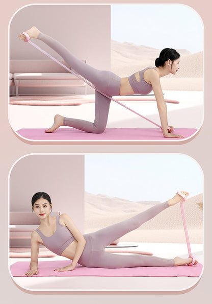 Pink Adjustable Resistance Chest Expander with 6 Levels - Cute Cat Ear Puller for Full Body Workout V888-ELOSUNG36072