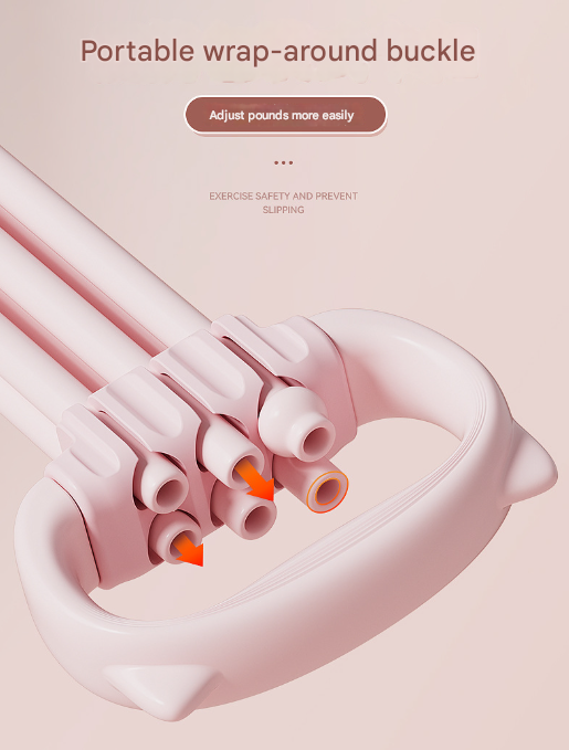 Purple Adjustable Resistance Chest Expander with 6 Levels - Cute Cat Ear Puller for Full Body Workout V888-ELOSUNG36073