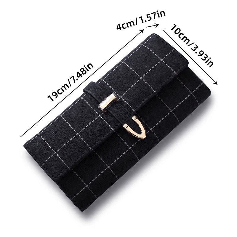 Random Color Surprise Lucky Bag: Random Style Women's Long PU Leather Wallet Mystery Box V888-ELOSUNG36076