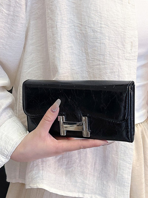 Random Color Surprise Lucky Bag: Random Style Women's Long PU Leather Wallet Mystery Box V888-ELOSUNG36076