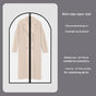 Black Edge 10-Pack Hanging Garment Bags for Closet Storage - Translucent Dust-Proof Suit Covers, Washable & V888-ELOSUNG36116