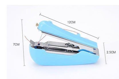 2 Pcs White Portable Mini Handheld Sewing Machine - Manual Stitching Tool for Quick Fabric Repairs V888-ELOSUNG36124