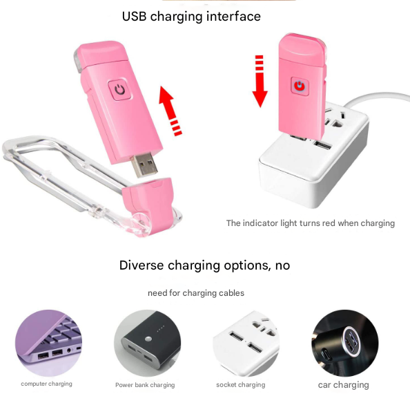 2 Pcs White USB Rechargeable Clip-on LED Book Light - 3 Color Modes & Dimmable Brightness for Eye-Caring V888-ELOSUNG36166
