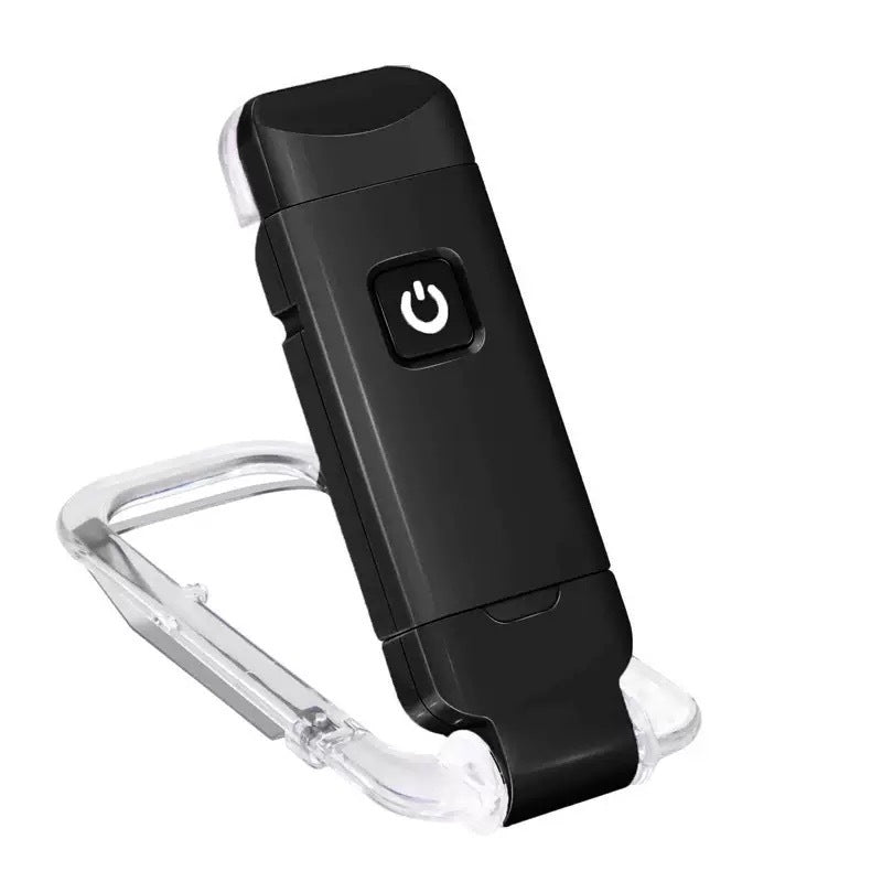 2 Pcs Black USB Rechargeable Clip-on LED Book Light - 3 Color Modes & Dimmable Brightness for Eye-Caring V888-ELOSUNG36167