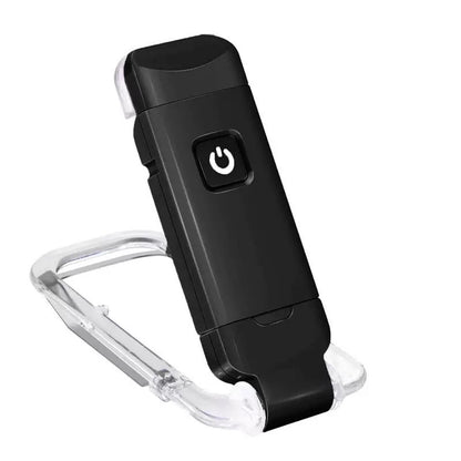 2 Pcs Black USB Rechargeable Clip-on LED Book Light - 3 Color Modes & Dimmable Brightness for Eye-Caring V888-ELOSUNG36167