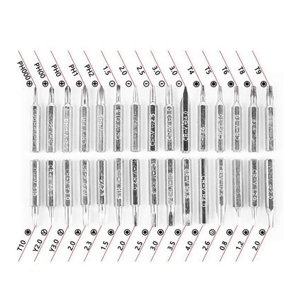 Green 32-in-1 Precision Screwdriver Set - Magnetic Repair Tool Kit for Electronics, Phone & PC V888-ELOSUNG36177